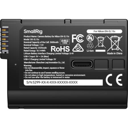 SmallRig 5299 - zamiennik, akumulator Nikon EN-EL15c